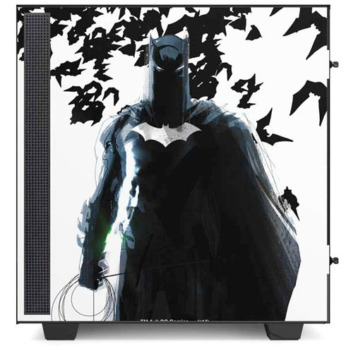 DC Comics Batman Holding batarang Art NZXT H510 Compact ATX Mid-Tower Case Skin