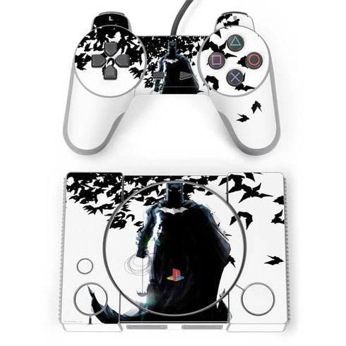 DC Comics Batman Holding batarang Art PlayStation Classic Bundle Skin