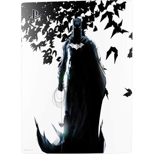 DC Comics Batman Holding batarang Art PS5 Console Skin