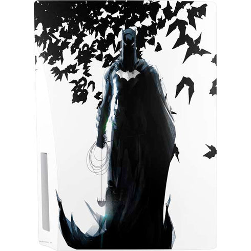 DC Comics Batman Holding batarang Art PS5 Console Skin