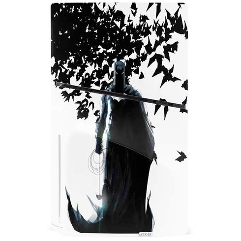 DC Comics Batman Holding batarang Art PS5 Slim Disk Bundle Skin