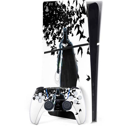 DC Comics Batman Holding batarang Art PS5 Slim Digital Edition Console Skin