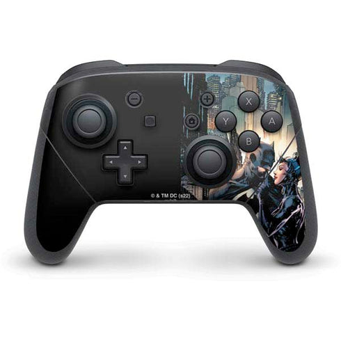 DC Comics Batman Hush 15th Anniversary Deluxe Edition Cover by Jim Lee Nintendo Switch Pro Controller Skin