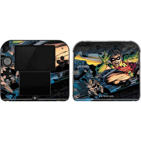 DC Comics Batman All Star Batman & Robin, The Boy Wonder ( Batman & Robin in Action) By Jim Lee Nintendo 2DS Skin
