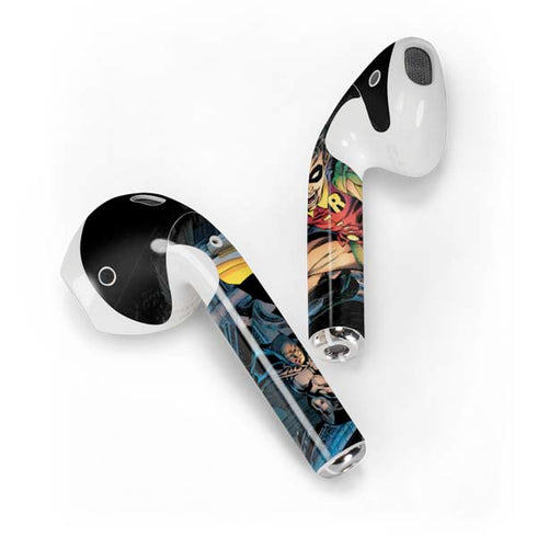 DC Comics Batman All Star Batman & Robin, The Boy Wonder ( Batman & Robin in Action) By Jim Lee Apple AirPods 2 Skin