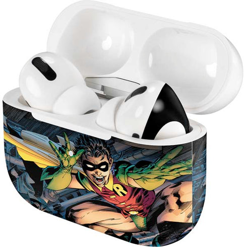 DC Comics Batman All Star Batman & Robin, The Boy Wonder ( Batman & Robin in Action) By Jim Lee Apple AirPods Pro Skin