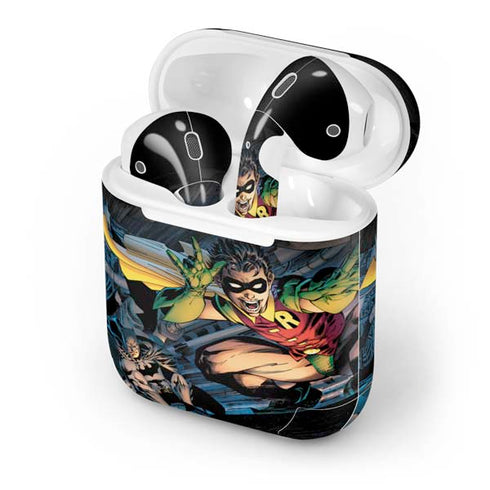 DC Comics Batman All Star Batman & Robin, The Boy Wonder ( Batman & Robin in Action) By Jim Lee Apple AirPods Skin