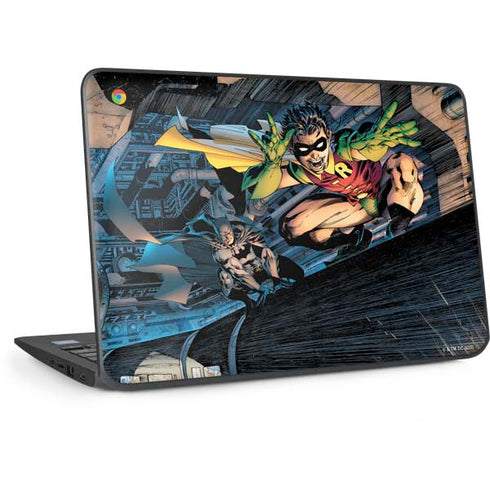 DC Comics Batman All Star Batman & Robin, The Boy Wonder ( Batman & Robin in Action) By Jim Lee HP Chromebook Skin