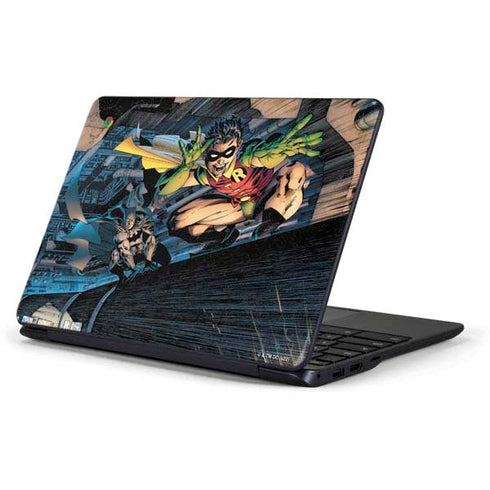 DC Comics Batman All Star Batman & Robin, The Boy Wonder ( Batman & Robin in Action) By Jim Lee Samsung Chromebook Skin
