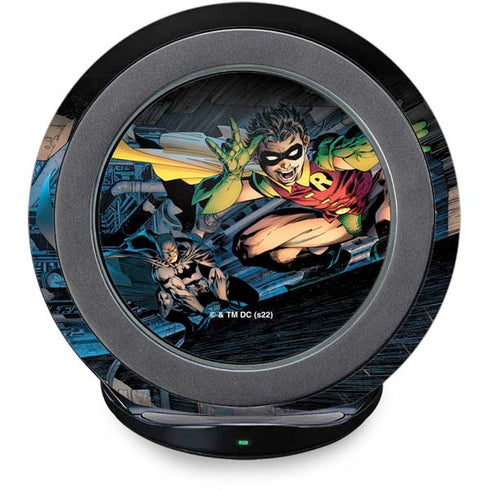 DC Comics Batman All Star Batman & Robin, The Boy Wonder ( Batman & Robin in Action) By Jim Lee Fast Charge Wireless Charging Stand Skin