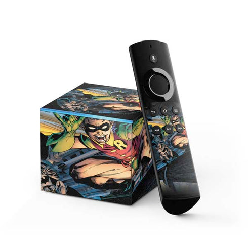 DC Comics Batman All Star Batman & Robin, The Boy Wonder ( Batman & Robin in Action) By Jim Lee Fire TV Cube Skin