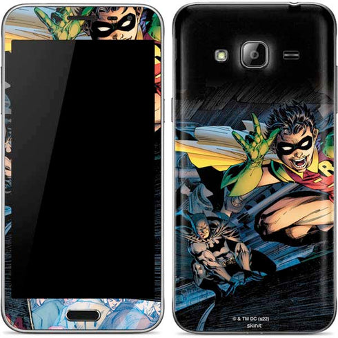 DC Comics Batman All Star Batman & Robin, The Boy Wonder ( Batman & Robin in Action) By Jim Lee Galaxy J3 Skin