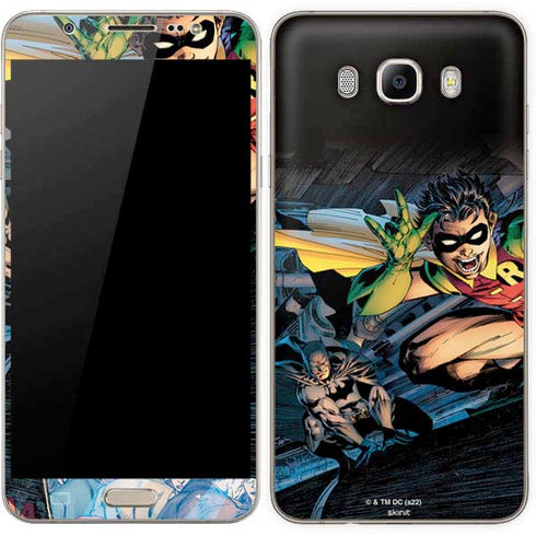 DC Comics Batman All Star Batman & Robin, The Boy Wonder ( Batman & Robin in Action) By Jim Lee Galaxy J7 Skin