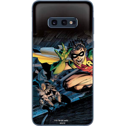 DC Comics Batman All Star Batman & Robin, The Boy Wonder ( Batman & Robin in Action) By Jim Lee Galaxy S10e Skin