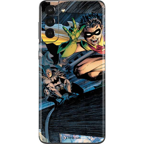 DC Comics Batman All Star Batman & Robin, The Boy Wonder ( Batman & Robin in Action) By Jim Lee Galaxy S21 Plus 5G Skin