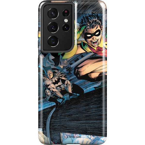 DC Comics Batman All Star Batman & Robin, The Boy Wonder ( Batman & Robin in Action) By Jim Lee Galaxy S21 Ultra 5G Pro Case
