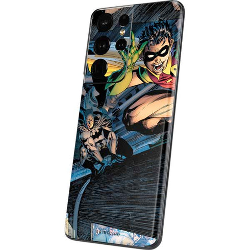 DC Comics Batman All Star Batman & Robin, The Boy Wonder ( Batman & Robin in Action) By Jim Lee Galaxy S21 Ultra 5G Skin