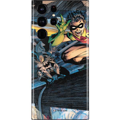 DC Comics Batman All Star Batman & Robin, The Boy Wonder ( Batman & Robin in Action) By Jim Lee Galaxy S22 Ultra Skin