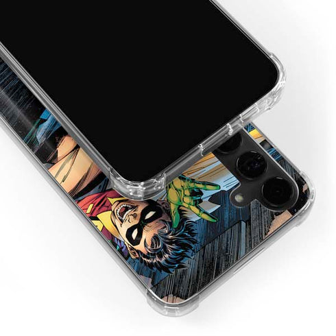 DC Comics Batman All Star Batman & Robin, The Boy Wonder ( Batman & Robin in Action) By Jim Lee Galaxy S24 Plus Clear Case