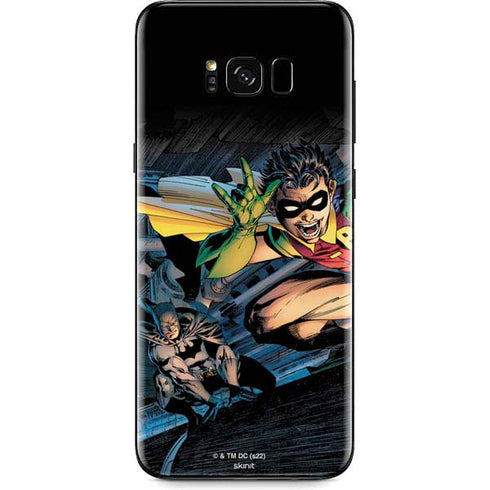 DC Comics Batman All Star Batman & Robin, The Boy Wonder ( Batman & Robin in Action) By Jim Lee Galaxy S8 Skin