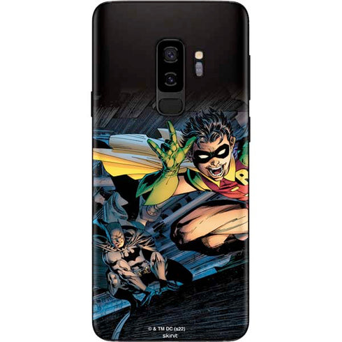 DC Comics Batman All Star Batman & Robin, The Boy Wonder ( Batman & Robin in Action) By Jim Lee Galaxy S9 Plus Skin