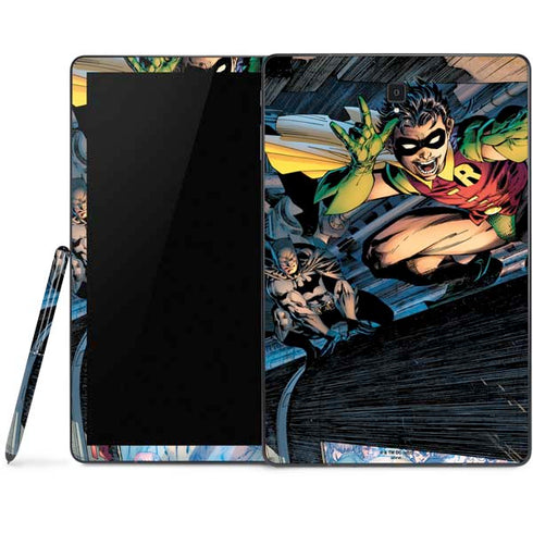 DC Comics Batman All Star Batman & Robin, The Boy Wonder ( Batman & Robin in Action) By Jim Lee Samsung Galaxy Tab Skin