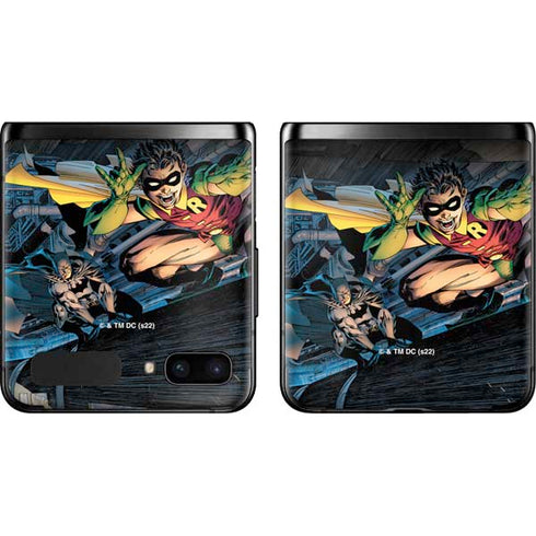 DC Comics Batman All Star Batman & Robin, The Boy Wonder ( Batman & Robin in Action) By Jim Lee Galaxy Z Flip Skin