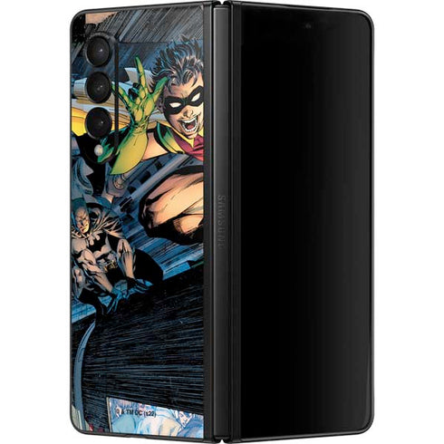 DC Comics Batman All Star Batman & Robin, The Boy Wonder ( Batman & Robin in Action) By Jim Lee Galaxy Z Fold3 5G Skin