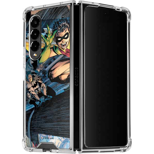 DC Comics Batman All Star Batman & Robin, The Boy Wonder ( Batman & Robin in Action) By Jim Lee Galaxy Z Fold4 5G Clear Case