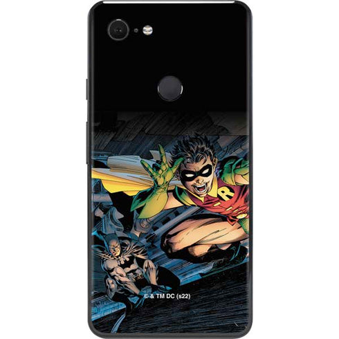 DC Comics Batman All Star Batman & Robin, The Boy Wonder ( Batman & Robin in Action) By Jim Lee Google Pixel 3 XL Skin