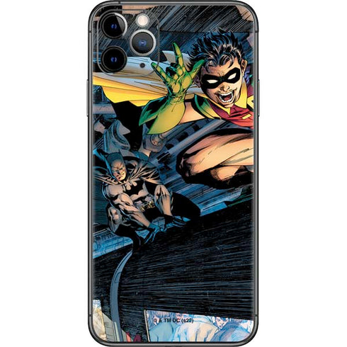 DC Comics Batman All Star Batman & Robin, The Boy Wonder ( Batman & Robin in Action) By Jim Lee iPhone 11 Pro Max Skin