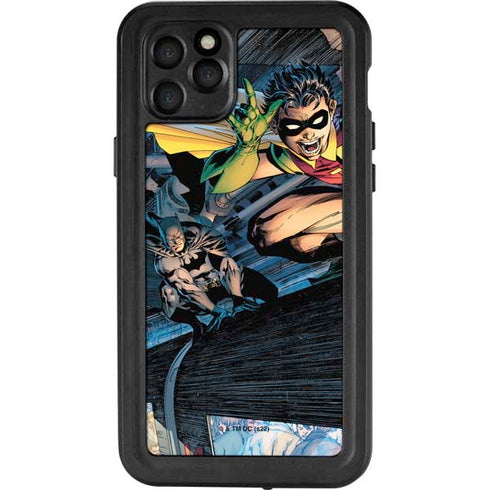 DC Comics Batman All Star Batman & Robin, The Boy Wonder ( Batman & Robin in Action) By Jim Lee iPhone 11 Pro Max Waterproof Case