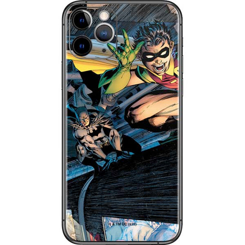 DC Comics Batman All Star Batman & Robin, The Boy Wonder ( Batman & Robin in Action) By Jim Lee iPhone 11 Pro Skin