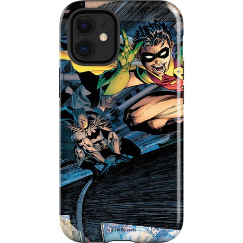 DC Comics Batman All Star Batman & Robin, The Boy Wonder ( Batman & Robin in Action) By Jim Lee iPhone 12 Mini Impact Case