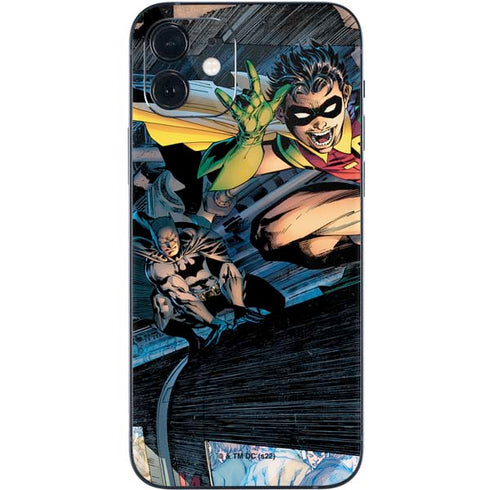 DC Comics Batman All Star Batman & Robin, The Boy Wonder ( Batman & Robin in Action) By Jim Lee iPhone 12 Mini Skin