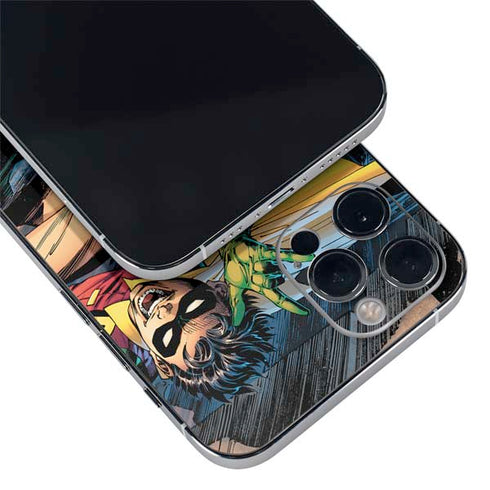 DC Comics Batman All Star Batman & Robin, The Boy Wonder ( Batman & Robin in Action) By Jim Lee iPhone 12 Pro Max Skin