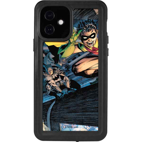 DC Comics Batman All Star Batman & Robin, The Boy Wonder ( Batman & Robin in Action) By Jim Lee iPhone 12 Waterproof Case