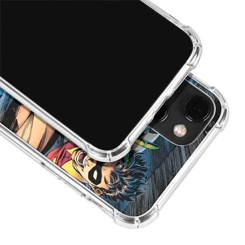 DC Comics Batman All Star Batman & Robin, The Boy Wonder ( Batman & Robin in Action) By Jim Lee iPhone 13 Clear Case