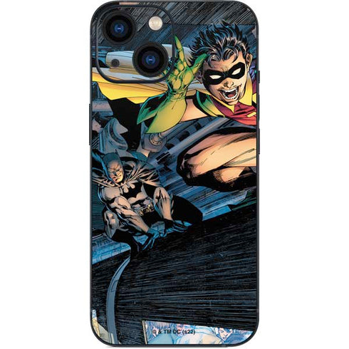 DC Comics Batman All Star Batman & Robin, The Boy Wonder ( Batman & Robin in Action) By Jim Lee iPhone 13 Mini Skin