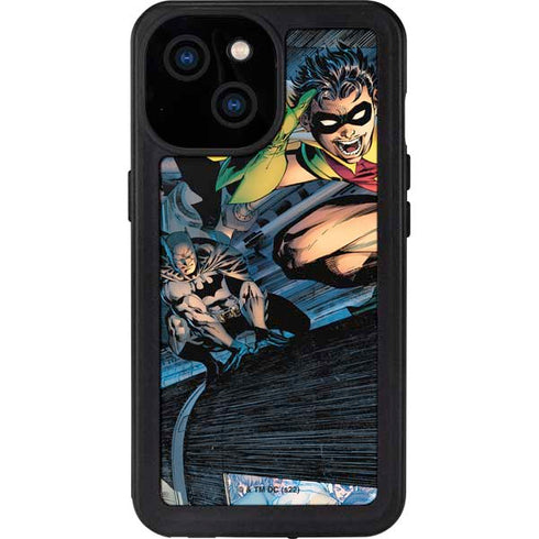 DC Comics Batman All Star Batman & Robin, The Boy Wonder ( Batman & Robin in Action) By Jim Lee iPhone 13 Mini Waterproof Case