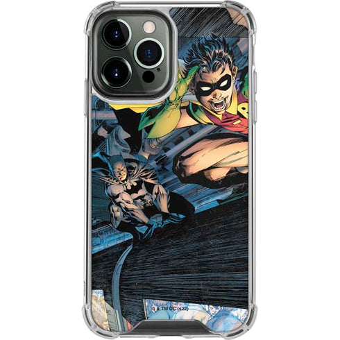 DC Comics Batman All Star Batman & Robin, The Boy Wonder ( Batman & Robin in Action) By Jim Lee iPhone 13 Pro Max Clear Case