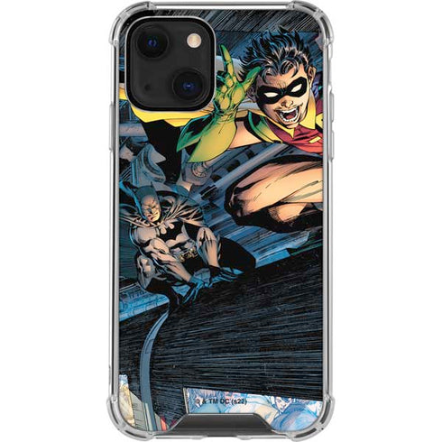 DC Comics Batman All Star Batman & Robin, The Boy Wonder ( Batman & Robin in Action) By Jim Lee iPhone 14 Clear Case