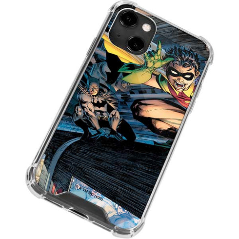 DC Comics Batman All Star Batman & Robin, The Boy Wonder ( Batman & Robin in Action) By Jim Lee iPhone 14 Clear Case