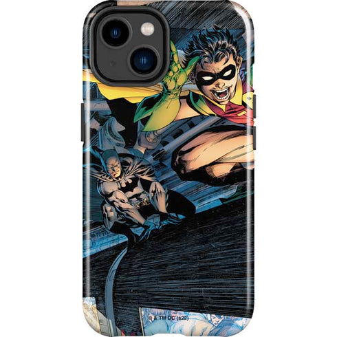 DC Comics Batman All Star Batman & Robin, The Boy Wonder ( Batman & Robin in Action) By Jim Lee iPhone 14 Plus Impact Case