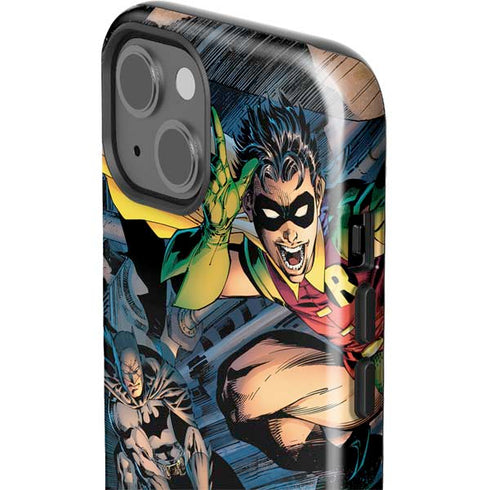DC Comics Batman All Star Batman & Robin, The Boy Wonder ( Batman & Robin in Action) By Jim Lee iPhone 15 Impact Case