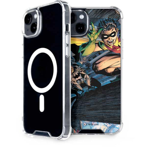 DC Comics Batman All Star Batman & Robin, The Boy Wonder ( Batman & Robin in Action) By Jim Lee iPhone 15 Plus MagSafe Case