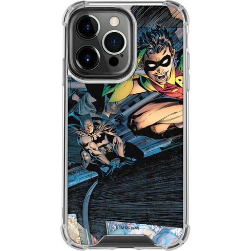 DC Comics Batman All Star Batman & Robin, The Boy Wonder ( Batman & Robin in Action) By Jim Lee iPhone 15 Pro Clear Case