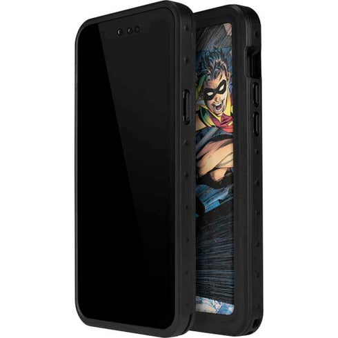 DC Comics Batman All Star Batman & Robin, The Boy Wonder ( Batman & Robin in Action) By Jim Lee iPhone 14 Pro Max Waterproof Case