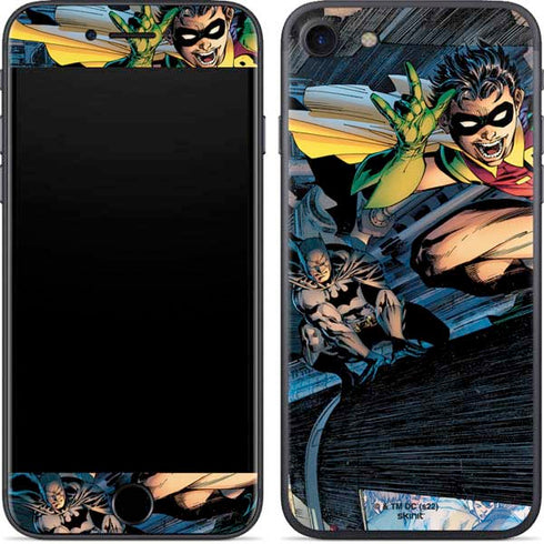 DC Comics Batman All Star Batman & Robin, The Boy Wonder ( Batman & Robin in Action) By Jim Lee iPhone 8 Skin