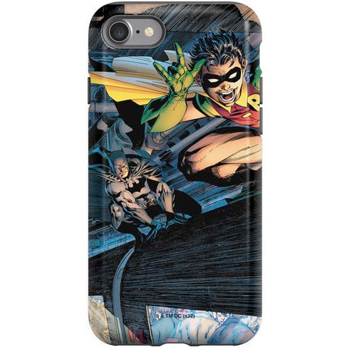 DC Comics Batman All Star Batman & Robin, The Boy Wonder ( Batman & Robin in Action) By Jim Lee iPhone SE (2nd & 3rd Gen) Pro Case